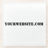 YourWebSite.com Glasuntersetzer (Vorderseite)