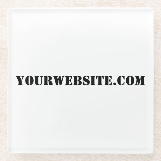 YourWebSite.com Glasuntersetzer (Vorderseite)