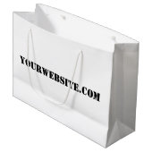 YourWebSite.com Große Geschenktüte (Vorderseite Schrägansicht)
