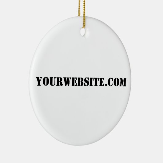 YourWebSite.com Keramik Ornament (Rechts)