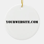 YourWebSite.com Keramik Ornament (Vorne)