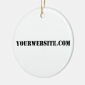 YourWebSite.com Keramik Ornament (Links)