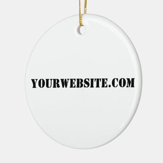 YourWebSite.com Keramik Ornament (Links)