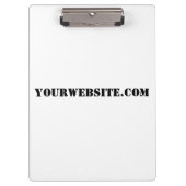YourWebSite.com Klemmbrett (Vorderseite)