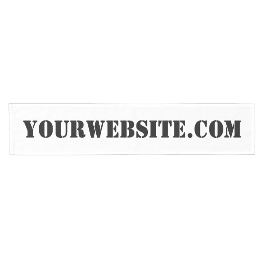 YourWebSite.com Kurzer Tischläufer (Horizontal)