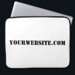 YourWebSite.com Laptopschutzhülle<br><div class="desc">"YourWebSite.com" Ersetzen Sie die .com-Adresse durch Ihre Webadresse. Fügen Sie einen anderen Slogan oder Text hinzu.</div>