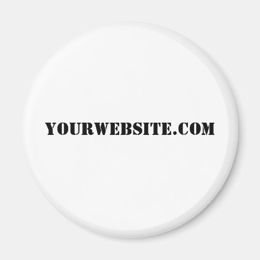 YourWebSite.com Magnet (Vorne)