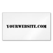 YourWebSite.com Magnetische Visitenkarte (Vorderseite)