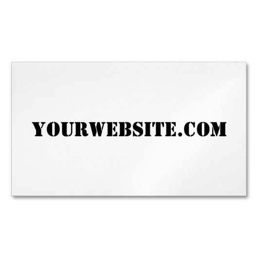 YourWebSite.com Magnetische Visitenkarte (Vorderseite)