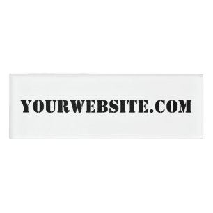 YourWebSite.com Namenschild
