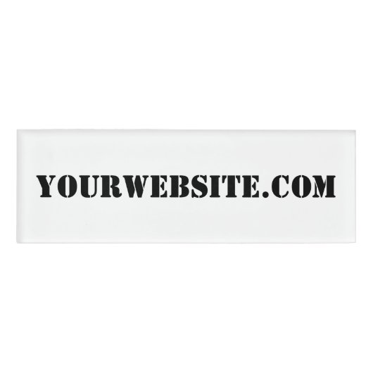 YourWebSite.com Namenschild (Vorderseite)