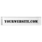 YourWebSite.com Namensplakette (Vorderseite)