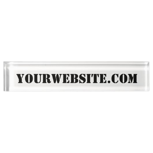 YourWebSite.com Namensplakette (Vorderseite)