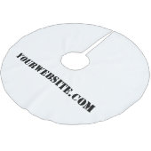 YourWebSite.com Polyester Weihnachtsbaumdecke (Schrägansicht)