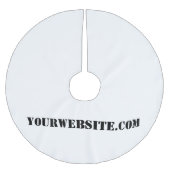 YourWebSite.com Polyester Weihnachtsbaumdecke (Vorderseite)