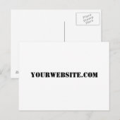 YourWebSite.com Postkarte (Vorne/Hinten)