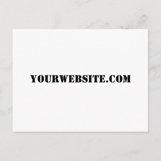 YourWebSite.com Postkarte (Vorderseite)