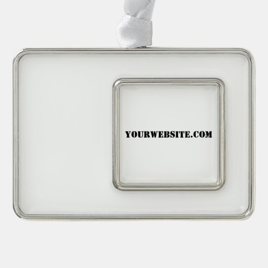 YourWebSite.com Rahmen-Ornament Silber (Vorderseite)