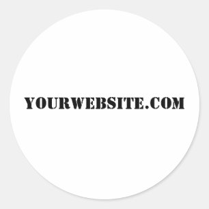 YourWebSite.com Runder Aufkleber