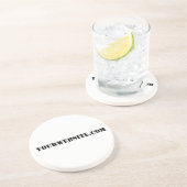 YourWebSite.com Sandstein Untersetzer (Seite)