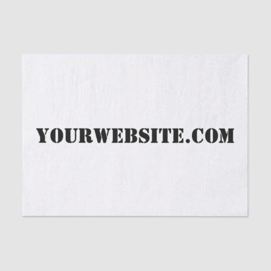 YourWebSite.com Seidenpapier (Vorderseite)