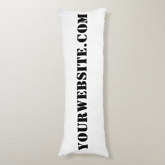 YourWebSite.com Seitenschläferkissen (Vorderseite Vertikal)