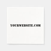 YourWebSite.com Serviette (Vorderseite)