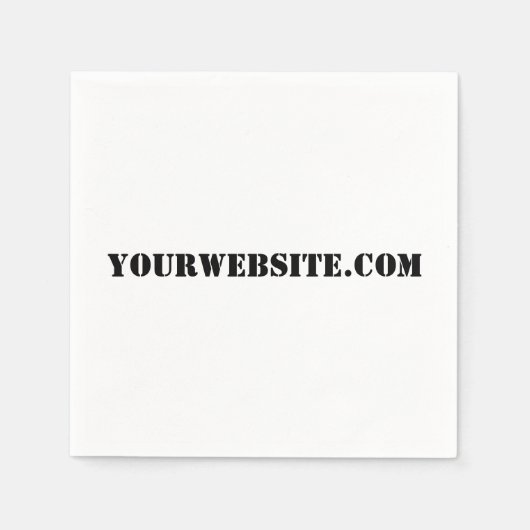 YourWebSite.com Serviette (Vorderseite)