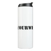 YourWebSite.com Thermosbecher (Nach links gedreht)
