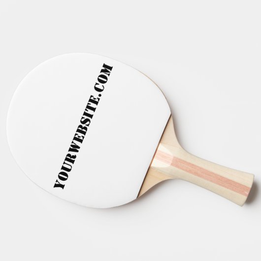 YourWebSite.com Tischtennis Schläger (Seitenansicht)