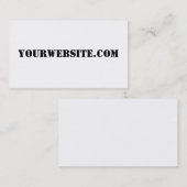 YourWebSite.com Visitenkarte (Vorne/Hinten)