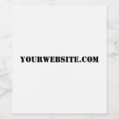 YourWebSite.com Weinetikett (Einzelnes Label)