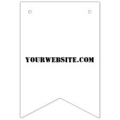 YourWebSite.com Wimpelkette (Zweite Fahne)