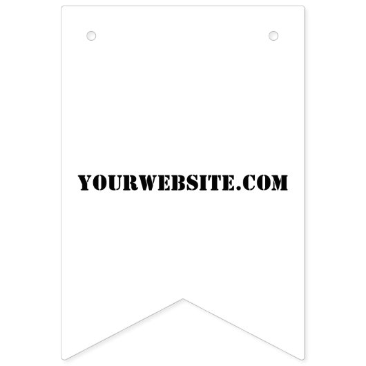 YourWebSite.com Wimpelkette (Zweite Fahne)