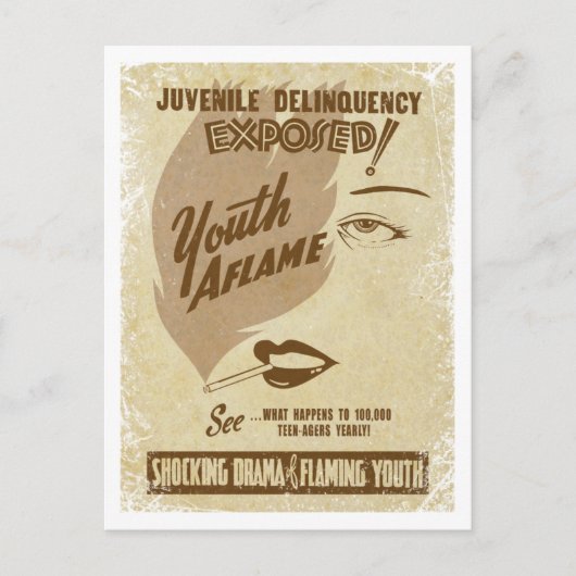Youth Aflame Postcard Postkarte (Vorderseite)