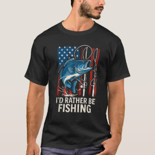 Youth Boy Ich fische lieber die polnische amerikan T-Shirt