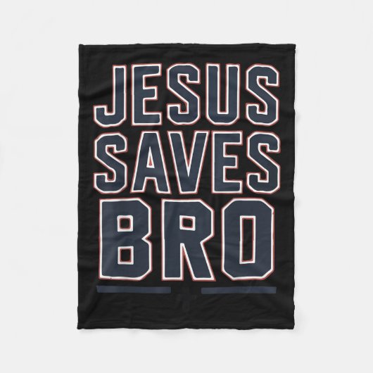 Youth Boy Jesus Saves Bro Funny Christian Teen Gir Fleecedecke (Vorderseite)