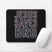 Youth Boy Jesus Saves Bro Funny Christian Teen Gir Mousepad (Mit Mouse)