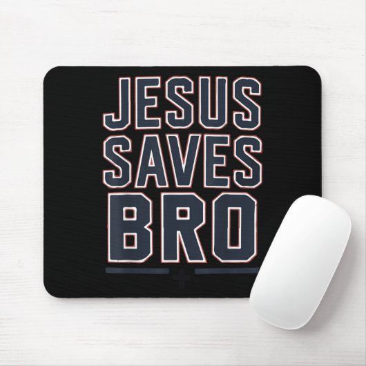 Youth Boy Jesus Saves Bro Funny Christian Teen Gir Mousepad (Mit Mouse)