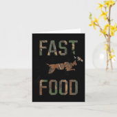 Youth Boys Camo Deer Hunting Fast Food Funny Hunti Karte (Gelbe Blume)