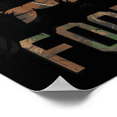 Youth Boys Camo Deer Hunting Fast Food Funny Hunti Poster (Ecke)