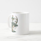 Youth Camo Faith Hunting Fishing Cross Fisherman C Kaffeetasse (Vorderseite Links)