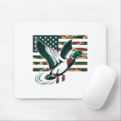 Youth Camo Mallard Duck Hunting Camouflage America Mousepad (Mit Mouse)
