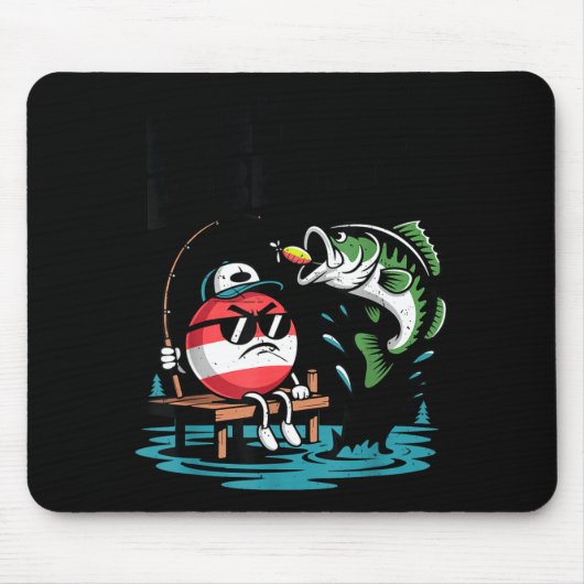 Youth Don't Bobber Me Teen Boy B Fish Funny Fishin Mousepad (Vorne)