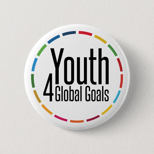 Youth for Sustainability Goals Inspiring Gifts Button (Vorderseite)