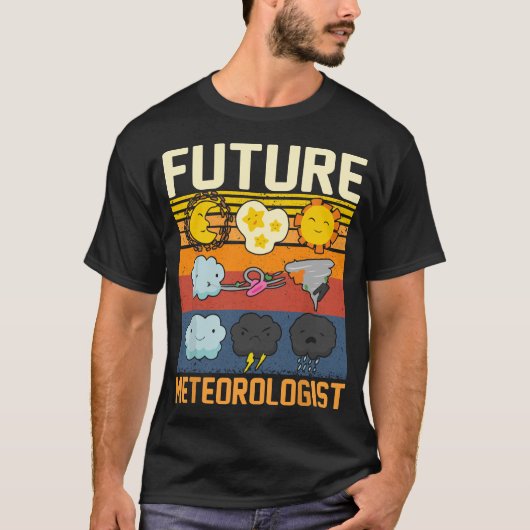 Youth Future Meteorologe Weatherman Weather Fore T-Shirt (Vorderseite)