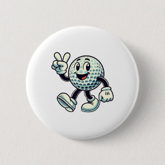 Youth Golf Player Boys Golf Funny Button