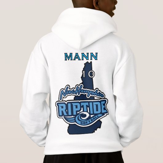 YOUTH Hoodie mit Name und Nummer (Rückseite)