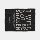 Youth I Will Not Be Shaken Christian Teen Girl Wom Fleecedecke (Vorderseite (Horizontal))