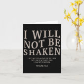 Youth I Will Not Be Shaken Christian Teen Girl Wom Karte (Gelbe Blume)